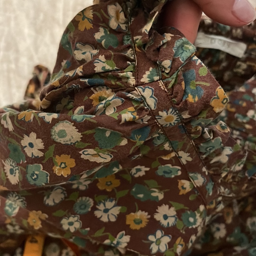 SOLD Doen Patricia brown floral dress size Medium - Picture 9 of 9